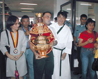 Sto. Niño arrival at Iloilo Airport