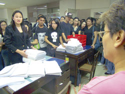 Nurses at Iloilo Hall of Justice