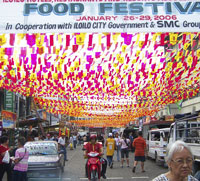 Food festival at Delgado st., Iloilo City