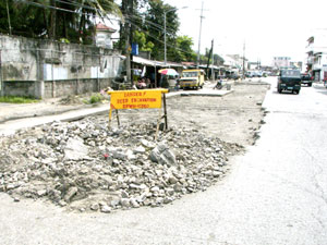 Destroyed Road