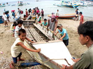 Flat bottom boat