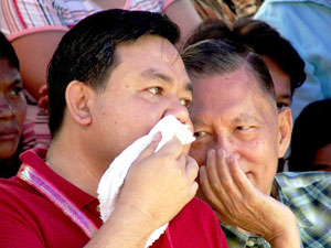 Justice Secretary Raul Gonzalez, Sr and Iloilo City Mayor Jerry P. Treñas