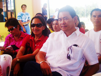 Sarah and Judgee Peña gave their UNcle Oscar an all out support during his brief visit in Iloilo