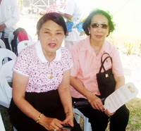 Mrs. Connie Rufino-Lopez and Margoth Fragante