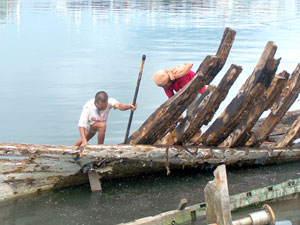 Wrecked Fishing Boat