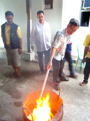 Illegal Drugs Burning