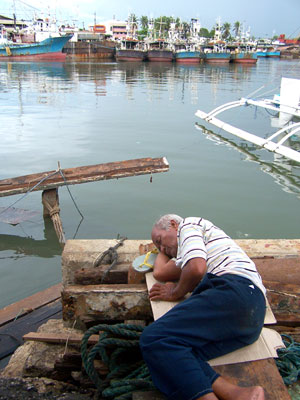 Sleeping at the port