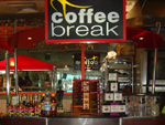 Coffee Break serves Caramel Frappe