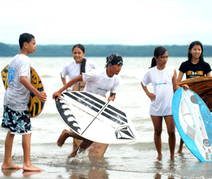 Skimboarding