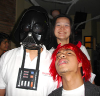 Darth Vader, Death Star and Fallen Star