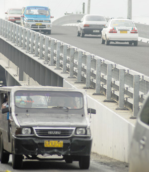 Newly completed Infante flyover