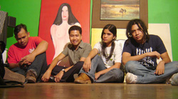 Ivan (second from left) With ON Production's Ray Defante Gibraltar, Che Villanueva and Oskie Nava