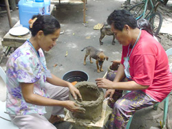 Pottery making