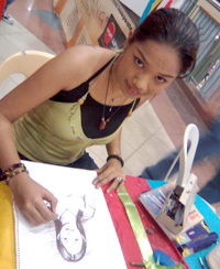 Charmz Gonzales sketching