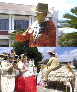 In Salakayan, it is also common to find procession of gigantes