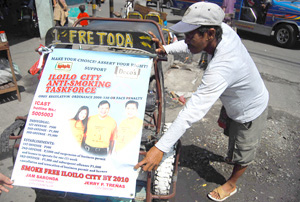 One of the strategies employed by the Iloilo City Anti-Smoking Task Force (ICAST)