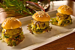 New York Inspired Slider Burgers – Miniature Pure Beef Burgers.