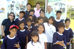 During the ribbon cutting left Darwin Flores, Atty. Jane Paredes, Roy Firmezsa and Zoilo Rojo 