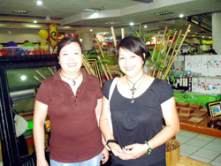 Gina Apostol and Kathy Villalon