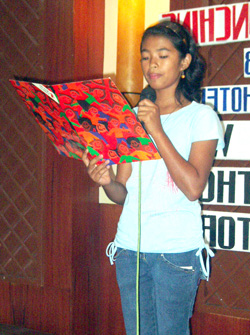 Mariz Vilchez reads her story, Ang Mapinsalang Lamok