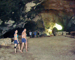 Ubong cave by land