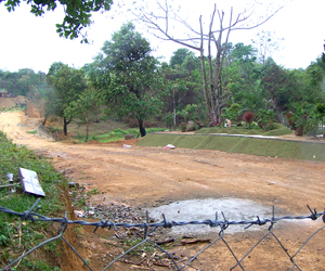 The entrance to La Puerta El Paraiso in Nueve Valencia, Guimaras which is still undergoing construction.