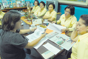 Department of Health (DOH) Region 6 officials led by regional director Lydia Depra-Ramos (far right)