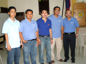 Councilor Lex Tupas together with the JCI Iloilo members