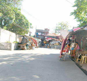 Burgos Street in the city proper