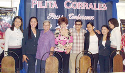 Pilita, The Wing Duo Nikki Ross and Angie dela Cruz with Hotel del Rio staff