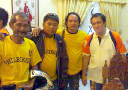 Mario Iguidez, Anthony Estancia, Dante Pamonag and Mayor Eusebio Chavez