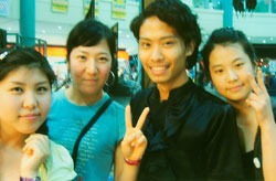 Earl with his Korean friends