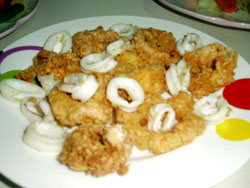 Calamares with Stir Fried Squid