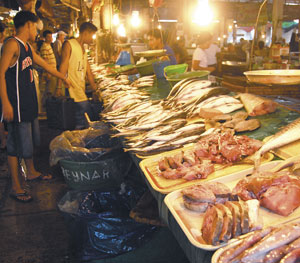 While fish vendors in Romblon and some parts of southern Luzon are suffering from low sales