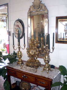 The elegant foyer of the Palomar residence.