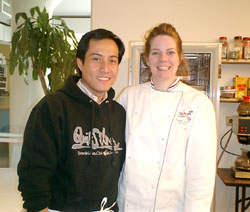 With Chef Melanie Underwood, teacher for Culinary Education in New York.