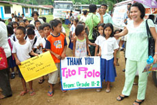 Pupils of Binon-an Elementary School