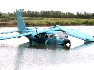 A Philippine Navy plane bound for Cavite