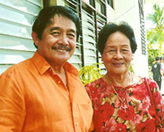 Governor Tanco with the former Mayor Carolina Bayot of Mambusao