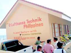 The school building rises along the shoreline of Barangay Agojo, Panay, Capiz.