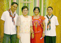 Bing Hofilena, Ofelia Uy, Nonita Segunla and Nonito Antonio.