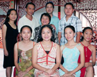 Front row, Johanna Baptist, Yvonne, Ave Geyll and Mary Queen and second row, Flora Bella, Sancho, Concepcion, Kryztof Ray and Andy.