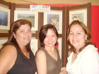 Mary Ann with TNT's Marichel Magalona and Chining Bustamante.