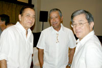 Nene Trebol, Sendo Lopez, and Administrator Lito Coscolluela.