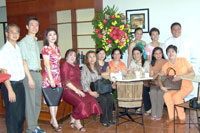 Standing are Peter, Luis, Susan, Liberty, Mary, Fr Manny while seated are Juliet, Minda, Pen, Eva, Vina, Debbie and Fely.