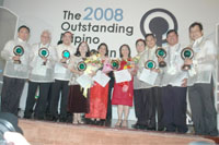 With the other awardees.