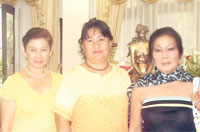 Marissa Gadong- Nepumoceno, Hon Jeanette Gimeno and Nelly Weiss.