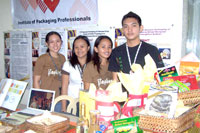 Booth of CPU's Institute of Packaging Professionals.