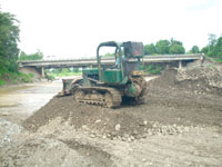 Preparation of embankment