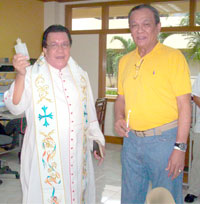 Mayor Bermejo and Msgr Vicente Hilata.